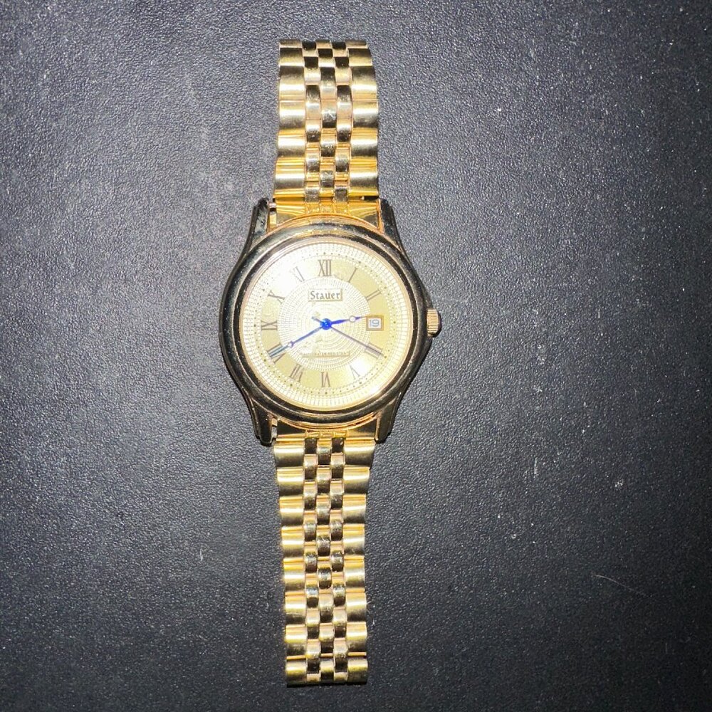STAUER Metropolitan Gold Tone Men's Watch